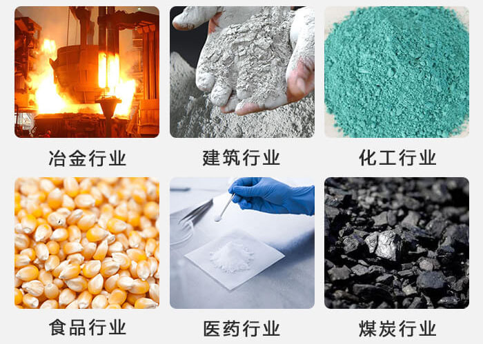 不銹鋼振動(dòng)篩主要應(yīng)用于冶金，建筑，化工，食品等行業(yè)中。